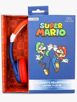 OTLTechnologies OTL Super Mario Junior On-Ear 85Db Høretelefoner Mario