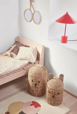 Børn OYOY Bear & Rabbit Opbevaringskurv 2-pak, Nature