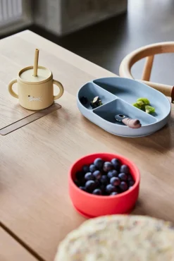 OYOY Spisetid*Enkei Tallerken Silikone, Dusty Blue Blå