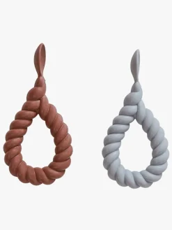 OYOY Spisetid*Mellow Ske med Håndtag 2-pak, Dusty Blue Blå