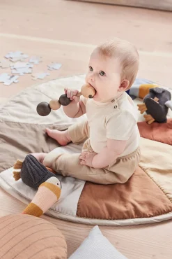 Børn OYOY Interiør>Moni  Quiltet Legetæppe, Beige