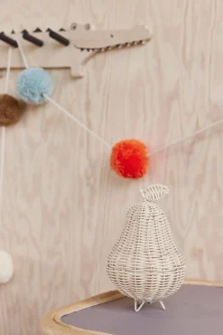 Børn OYOY Pear Rattan Natlampe, Nature