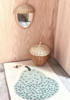 Børn OYOY Gulvtæpper>Pear Tuftet Gulvtæppe 75x120, Grøn