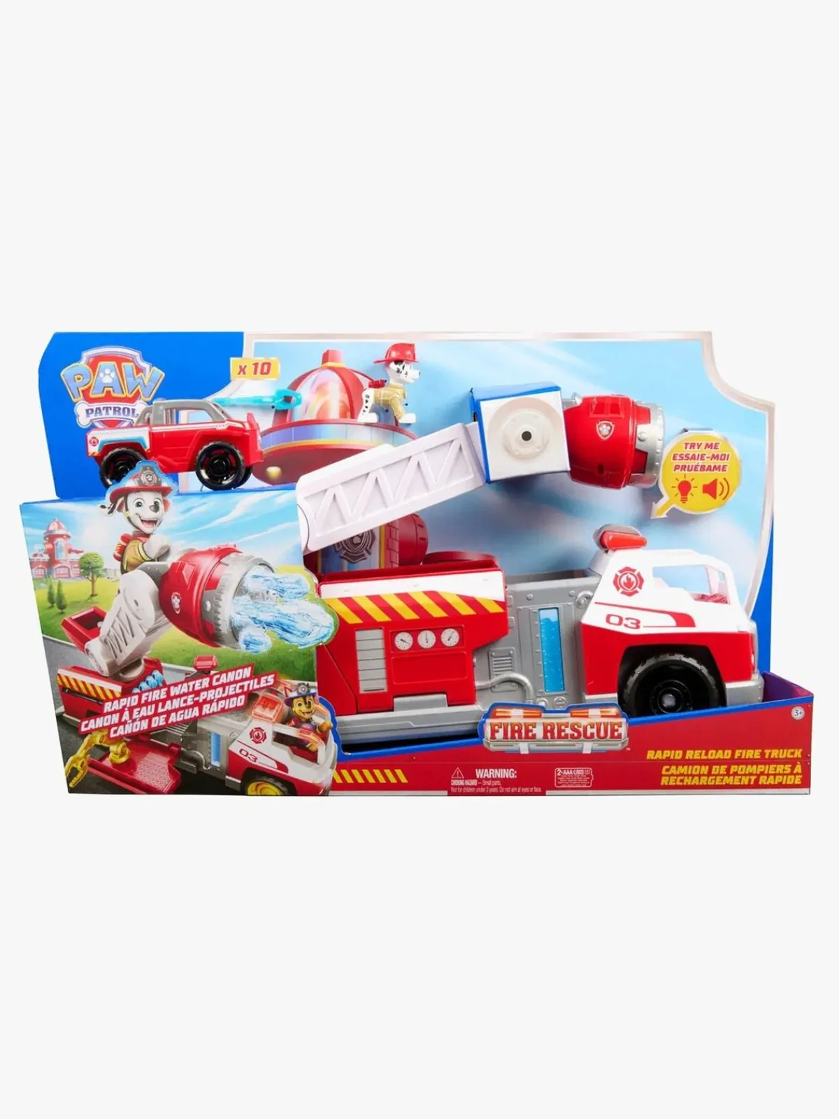 PawPatrol Legetøjsbiler & -Fartøjer>Paw Patrol Fire Rescue Deluxe Brandbil