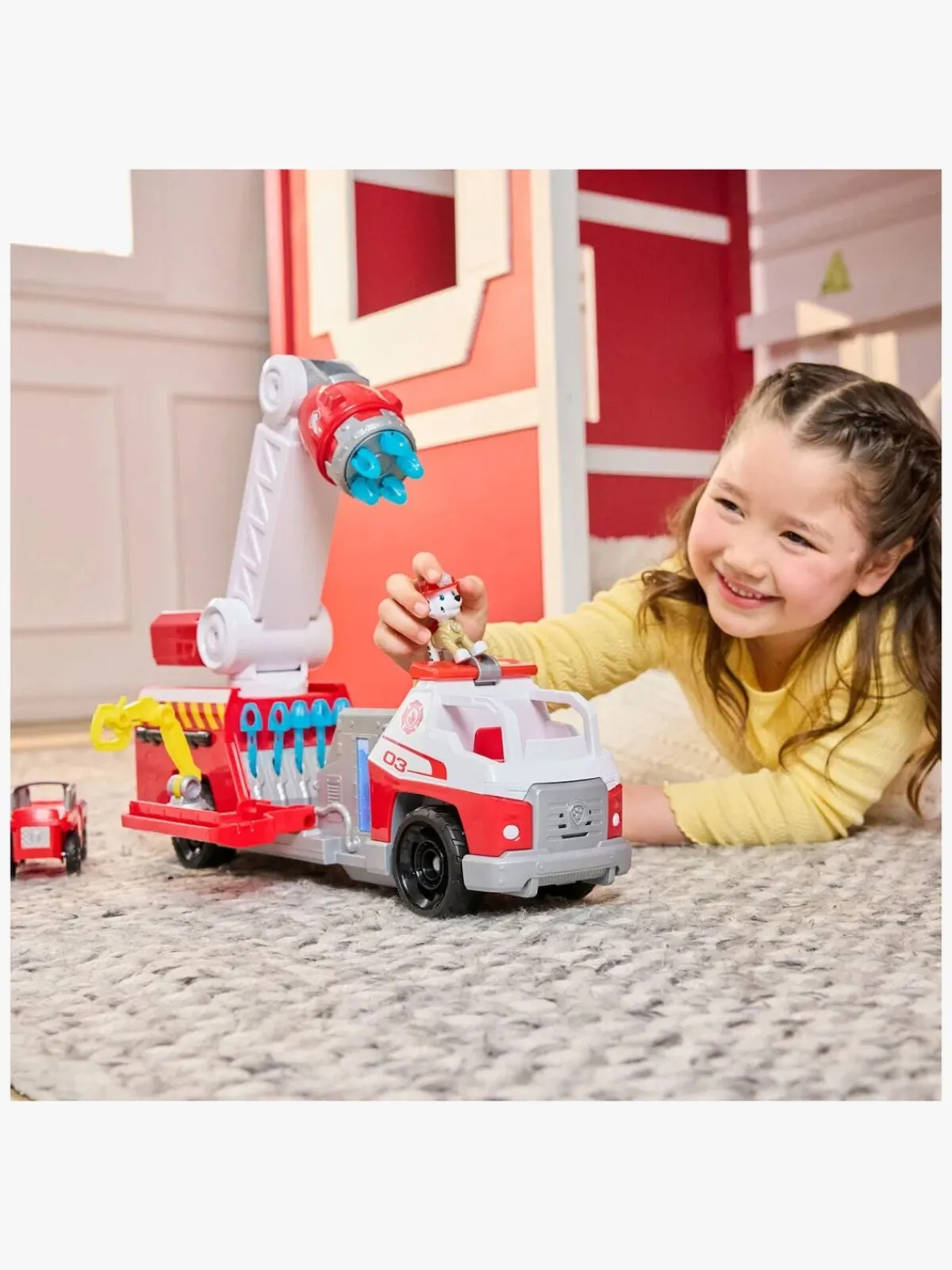 PawPatrol Legetøjsbiler & -Fartøjer>Paw Patrol Fire Rescue Deluxe Brandbil