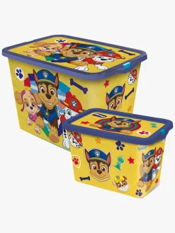 PawPatrol Opbevaring*Paw Patrol Opbevaringskasser Sæt 23l & 7l, Gul