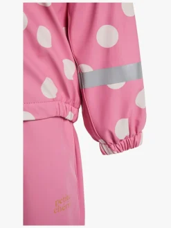 Børn PetiteCherieAtelier Regntøj></noscript>Petite Chérie Atelier Aline Foret Regnsæt, Purple Dots