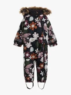 Børn PetiteCherieAtelier Flyverdragter|Overtøj>Petite Chérie Atelier Amour Babyflyverdragt, Winterowl Phantom