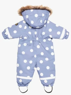 Børn PetiteCherieAtelier Petite Chérie Atelier Amour Babyflyverdragt, Dots Country Blue