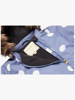 Børn PetiteCherieAtelier Petite Chérie Atelier Amour Babyflyverdragt, Dots Country Blue