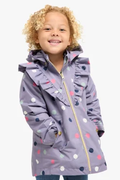 PetiteCherieAtelier Overtøj*Petite Chérie Atelier Astrid Skaljakke, Dots Lavender Gray Lilla/Lyserød/Blå