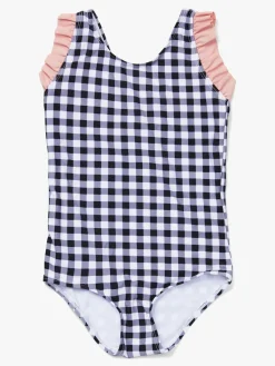 PetiteCherieAtelier Uv & Strand*Petite Chérie Atelier Bonnie Badedragt, Phantom Blå/Hvid