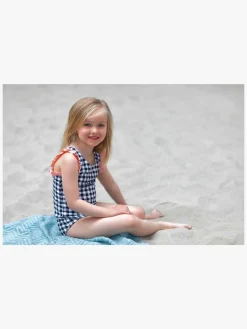 PetiteCherieAtelier Uv & Strand*Petite Chérie Atelier Bonnie Badedragt, Phantom Blå/Hvid