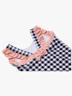 PetiteCherieAtelier Uv & Strand*Petite Chérie Atelier Bonnie Badedragt, Phantom Blå/Hvid