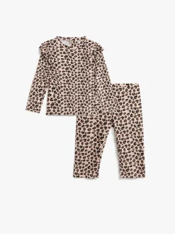 PetiteCherieAtelier Uv & Strand*Petite Chérie Atelier Cecina UV-Sæt, Leo Beige/Brun/Sort