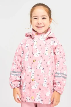 PetiteCherieAtelier Regntøj*Petite Chérie Atelier Cleo Regnsæt, Bunny Meadow/Bridal Rose Lyserød/Hvid