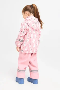 PetiteCherieAtelier Regntøj*Petite Chérie Atelier Cleo Regnsæt, Bunny Meadow/Bridal Rose Lyserød/Hvid