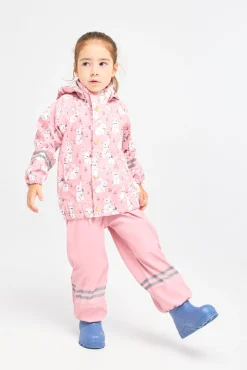 PetiteCherieAtelier Regntøj*Petite Chérie Atelier Cleo Regnsæt, Bunny Meadow/Bridal Rose Lyserød/Hvid