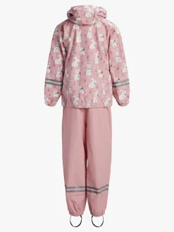 PetiteCherieAtelier Regntøj*Petite Chérie Atelier Cleo Regnsæt, Bunny Meadow/Bridal Rose Lyserød/Hvid