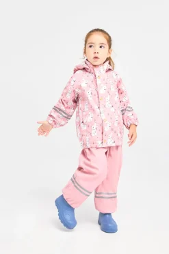 PetiteCherieAtelier Regntøj*Petite Chérie Atelier Cleo Regnsæt, Bunny Meadow/Bridal Rose Lyserød/Hvid