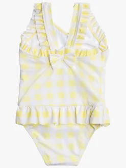 PetiteCherieAtelier Uv & Strand*Petite Chérie Atelier Emmanuelle Badedragt, Limelight Gul/Hvid