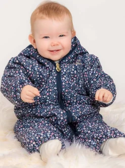 PetiteCherieAtelier Flyverdragter*Petite Chérie Atelier Gisele Køredragt, Navy Small Flower Blå/Flerfarvet