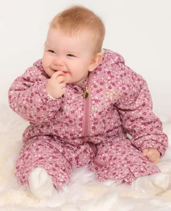 Børn PetiteCherieAtelier Flyverdragter|Overtøj>Petite Chérie Atelier Gisele Køredragt, Pink Small Flower