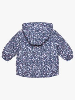 PetiteCherieAtelier Vintertøj*Petite Chérie Atelier Lola Jakke, Navy Small Flower Blå/Flerfarvet