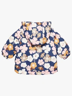 Børn PetiteCherieAtelier Vintertøj>Petite Chérie Atelier Lola Jakke, Navy Big Flower