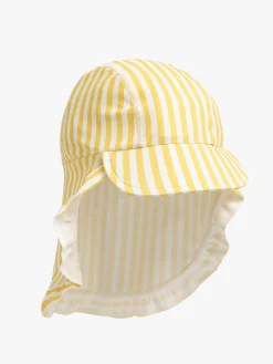 Børn PetiteCherieAtelier Uv & Strand>Petite Chérie Atelier Lou UV-Hat, Yellow Stripe