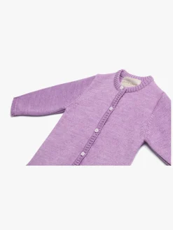 Børn PetiteCherieAtelier Petite Chérie Atelier Margit Babytrøje, Light Purple/Dusty Purple