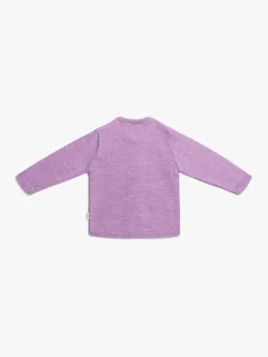 Børn PetiteCherieAtelier Petite Chérie Atelier Margit Babytrøje, Light Purple/Dusty Purple