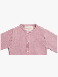 Børn PetiteCherieAtelier Petite Chérie Atelier Margit Babytrøje, Light Pink/Dusty Pink