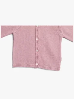 Børn PetiteCherieAtelier Petite Chérie Atelier Margit Babytrøje, Light Pink/Dusty Pink