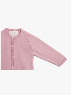 Børn PetiteCherieAtelier Petite Chérie Atelier Margit Babytrøje, Light Pink/Dusty Pink