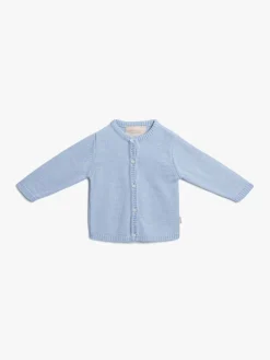 PetiteCherieAtelier Uldtøj|Overdele*Petite Chérie Atelier Margit Babytrøje, Light Blue/Dusty Blue