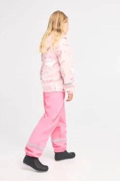 PetiteCherieAtelier Regntøj*Petite Chérie Atelier Maxime Regnsæt, Unicorn Lotus Lyserød/Hvid