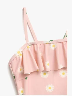 Børn PetiteCherieAtelier Petite Chérie Atelier Nathalie UV-Badedragt, Pink Daisy