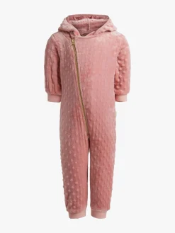 Børn PetiteCherieAtelier Fleecetøj>Petite Chérie Atelier Nour Fleecedragt, Mellow Rose