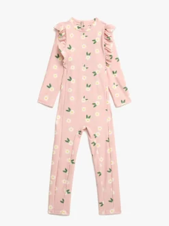 Børn PetiteCherieAtelier Uv & Strand>Petite Chérie Atelier Novalie UV-Dragt, Pink Daisy