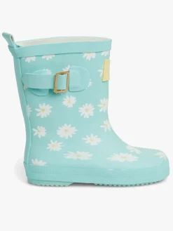 Børn PetiteCherieAtelier Petite Chérie Atelier Stella Gummistøvler, Flower Turquoise