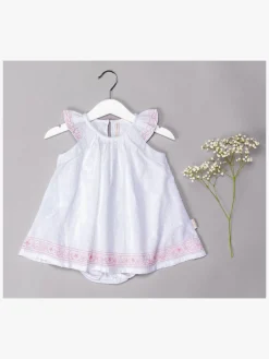 Børn PetiteCherieAtelier Petite Chérie Atelier Vere Kjole, White/Pink