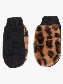 Børn PetiteCherieAtelier Petite Chérie Atelier Zoey Fake Fur Set, Leopard
