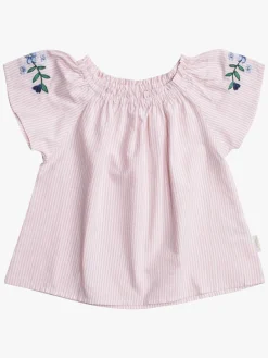 PetiteCherieAtelier Overdele*Petite Chérie Atelier Zola Bluse, Pink/White Lyserød