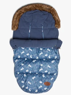 PetiteCherie Køreposer*Petite Chérie Essence Kørepose, Rabbit Meadow/Vintage Blossom Blå/Hvid