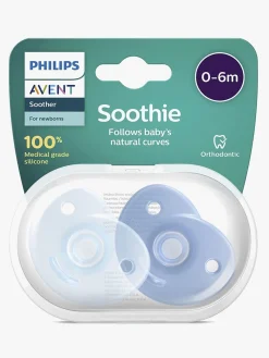 PhilipsAvent Philips Avent Curved Soothie 0-6 mdr., Blå