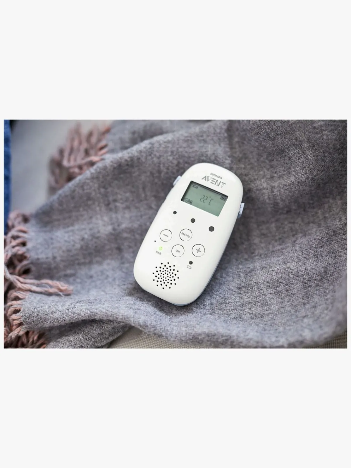 PhilipsAvent Sikkerhed>Philips Avent SCD715 DECT Babyalarm, Hvid/Blå