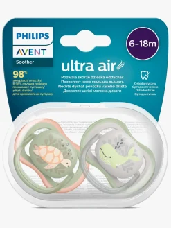 PhilipsAvent Philips Avent Ultra Air Deco Sut 2-Pak 6-18m, Grøn/Grå