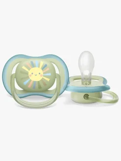 PhilipsAvent Philips Avent Ultra Air Deco Sut 2-Pak 0-6m, Grøn/Blå
