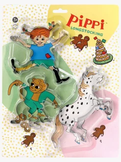 PippiLangstrump Hobby*Pippi Langstrømpe Bageforme 3 Stk.